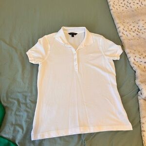 Brooks Brothers White Cotton Polo